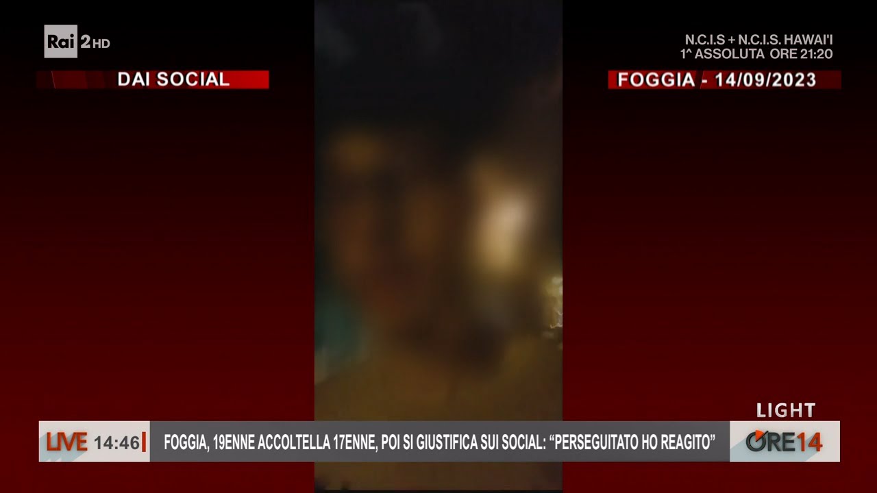 Foggia, 19enne accoltella 17enne, poi lo racconta sui social - Ore 14 15/09/2023