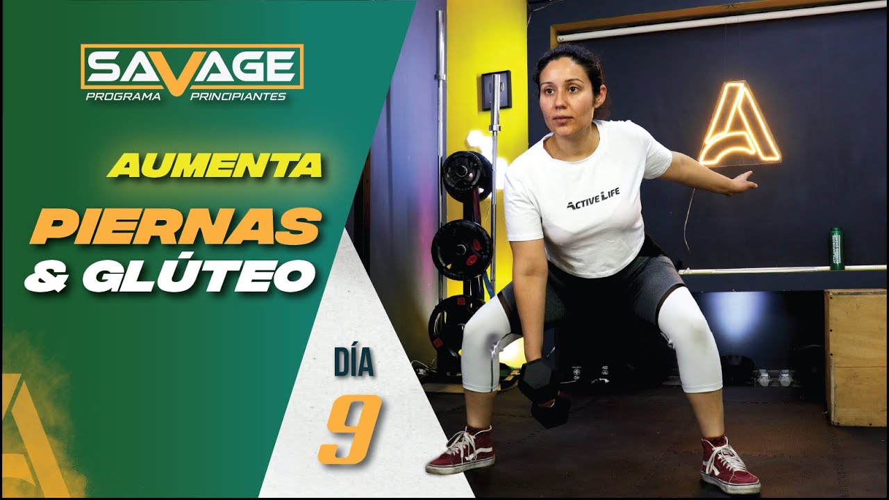 Rutina de PIERNAS Y GLUTEOS EN CASA | Los mejores ejercicios para Aumentar🔥 Reto Savage día 9