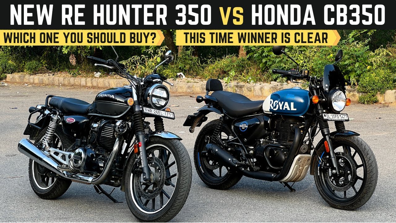 New RE Hunter 350 Vs Honda CB350 RS | Most Practical Comparison | City vs Highway |
