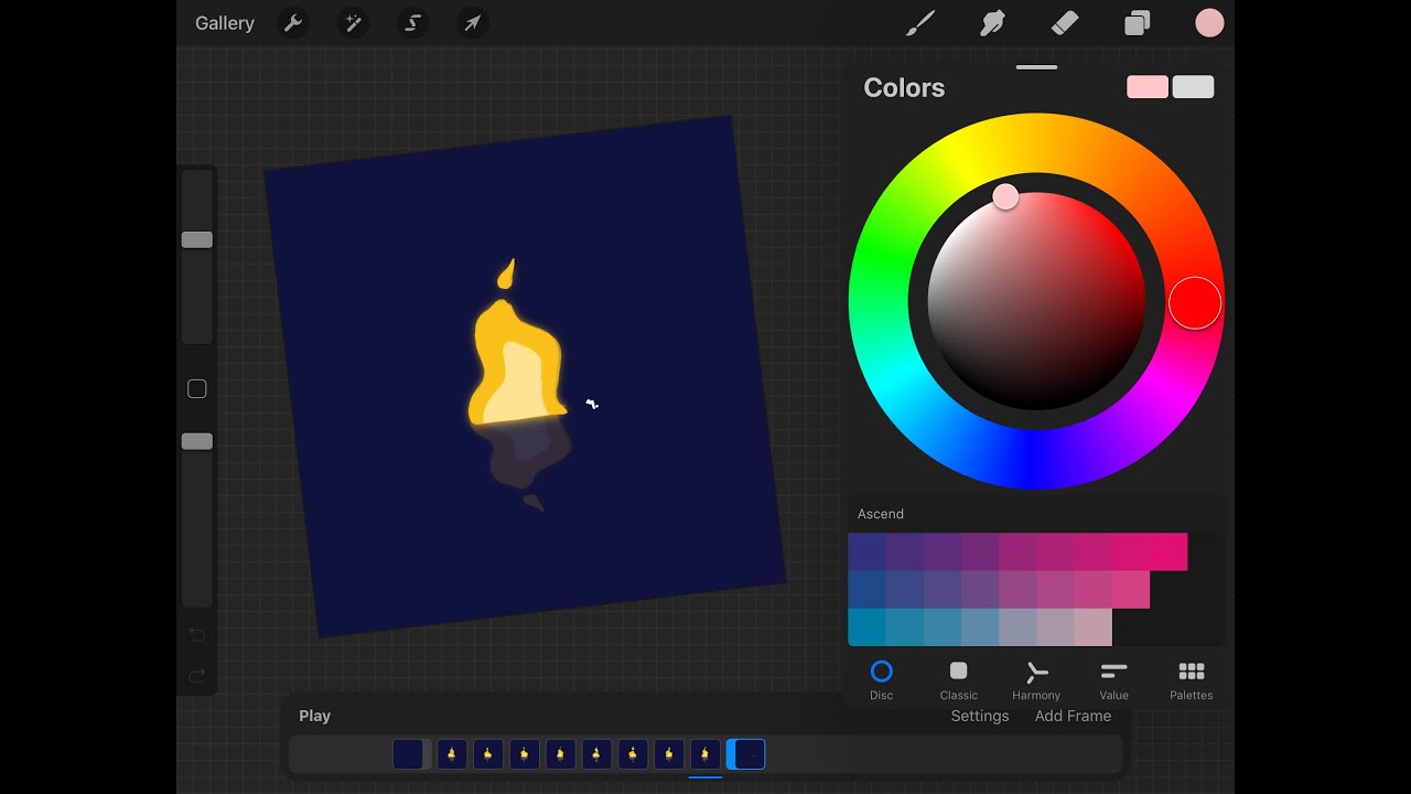 GIF Fire (Procreate) Ipad Drawing Animation