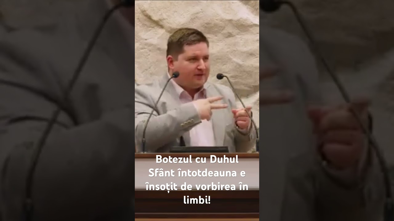 Botezul cu Duhul Sf&acirc;nt &icirc;ntotdeauna e &icirc;nsoțit de vorbirea &icirc;n limbi! - pastor #CalebNechifor