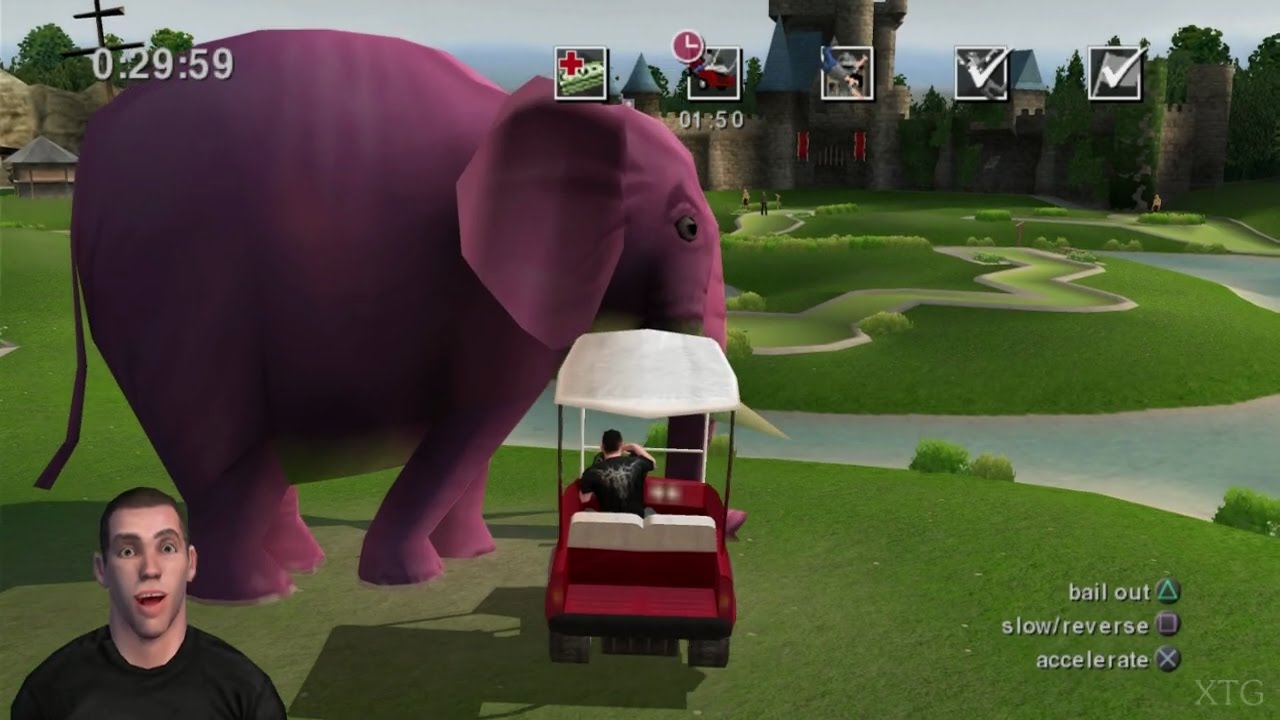 Jackass: The Game Геймплей PS2 HD (PCSX2)