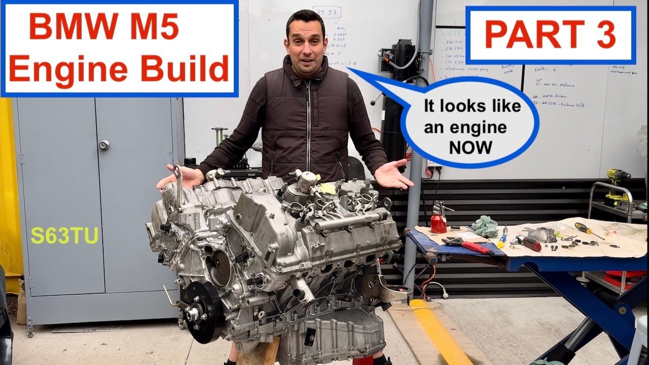 BMW F10 M5 Engine Build - Part 3 - SUMP and Engine Heads