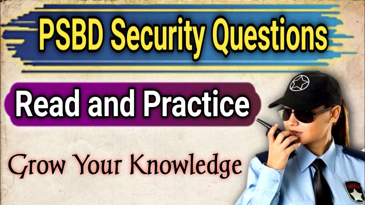 Вопросы безопасности PSBD | Новый вопрос PSBD | Вопросы безопасности PSBD 2025 | Мой видеоблог о ...