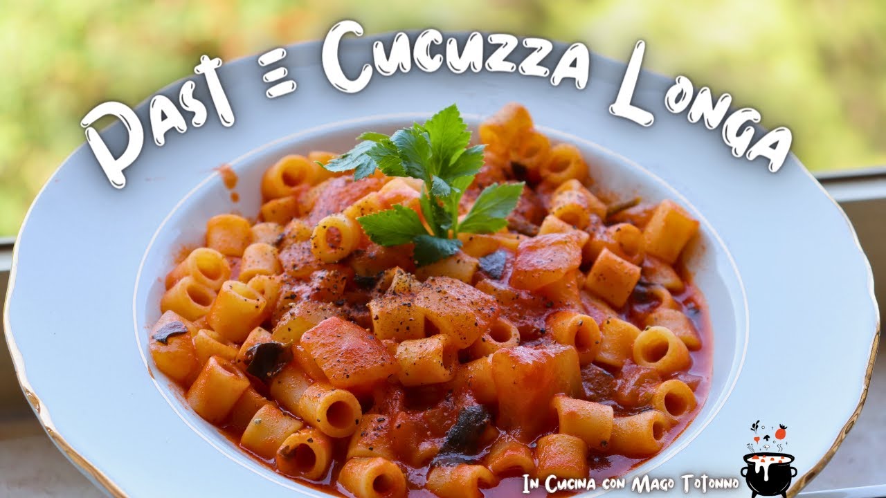 PASTA E ZUCCHINA LUNGA - Ricetta Calabrese facile e veloce