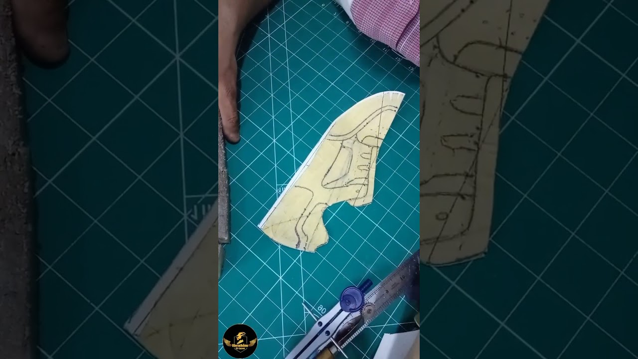 كورس تعليم صناعة الأحذية: كيفية إعداد باترون كوتشى الاستروبل الدوباره (الجزء 2)