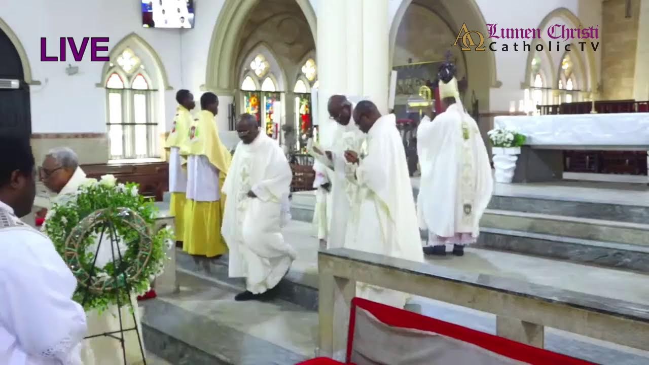 FUNERAL MASS OF LATE VERY REV MSGR.  GABRIEL SUNDAY OSU @ HOLY CROSS CATHEDRAL, LAGOS ARCHDIOCESE