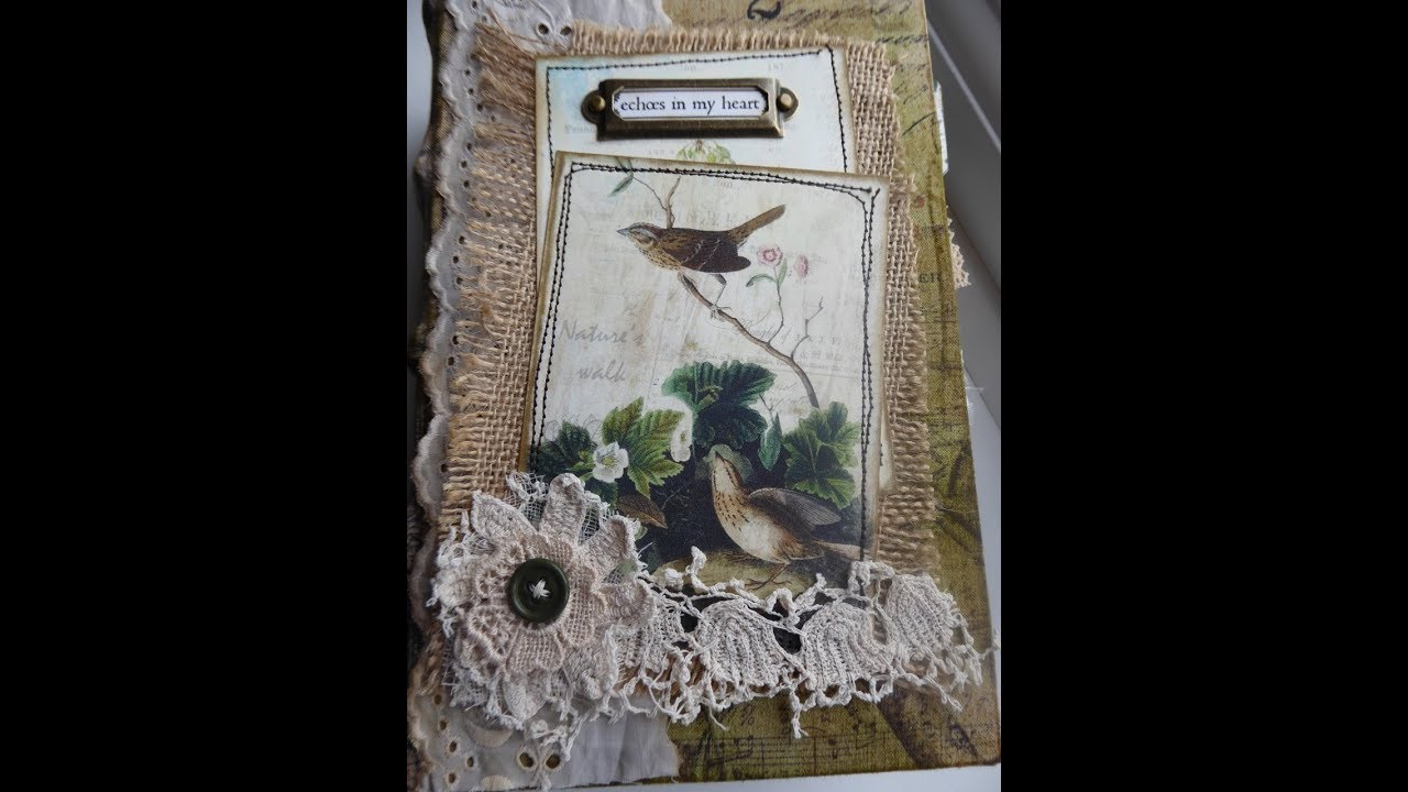 Echoes in my Heart journal- DTP for Artymaze -Sold thank you! #timholtz#nikthebooksmith#junkjournal