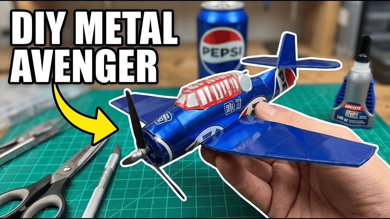 I Turned 24 Pepsi Cans into a WW2 Torpedo Bomber Replica!