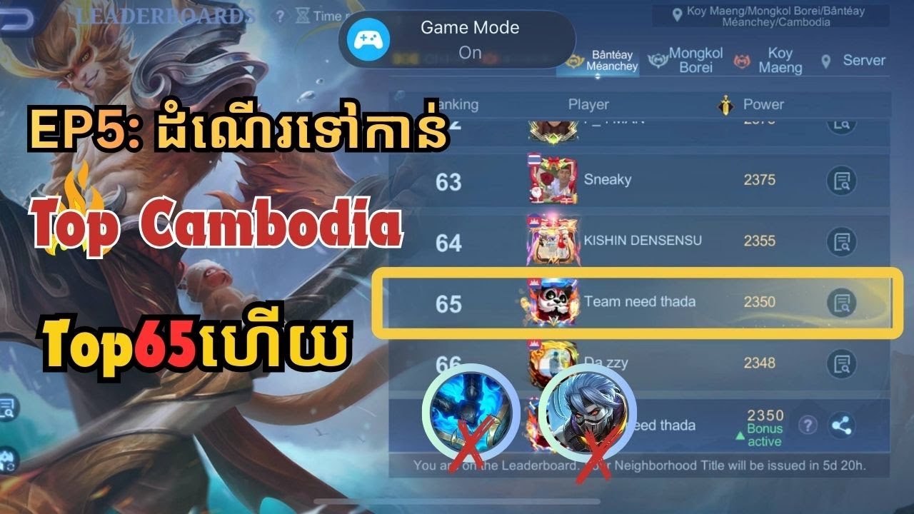 EP5 ដំណើរទៅកាន់Top Cambodia Sun😱😱 | ប្រើIQខ្លះបានឈ្នះគេ😋
