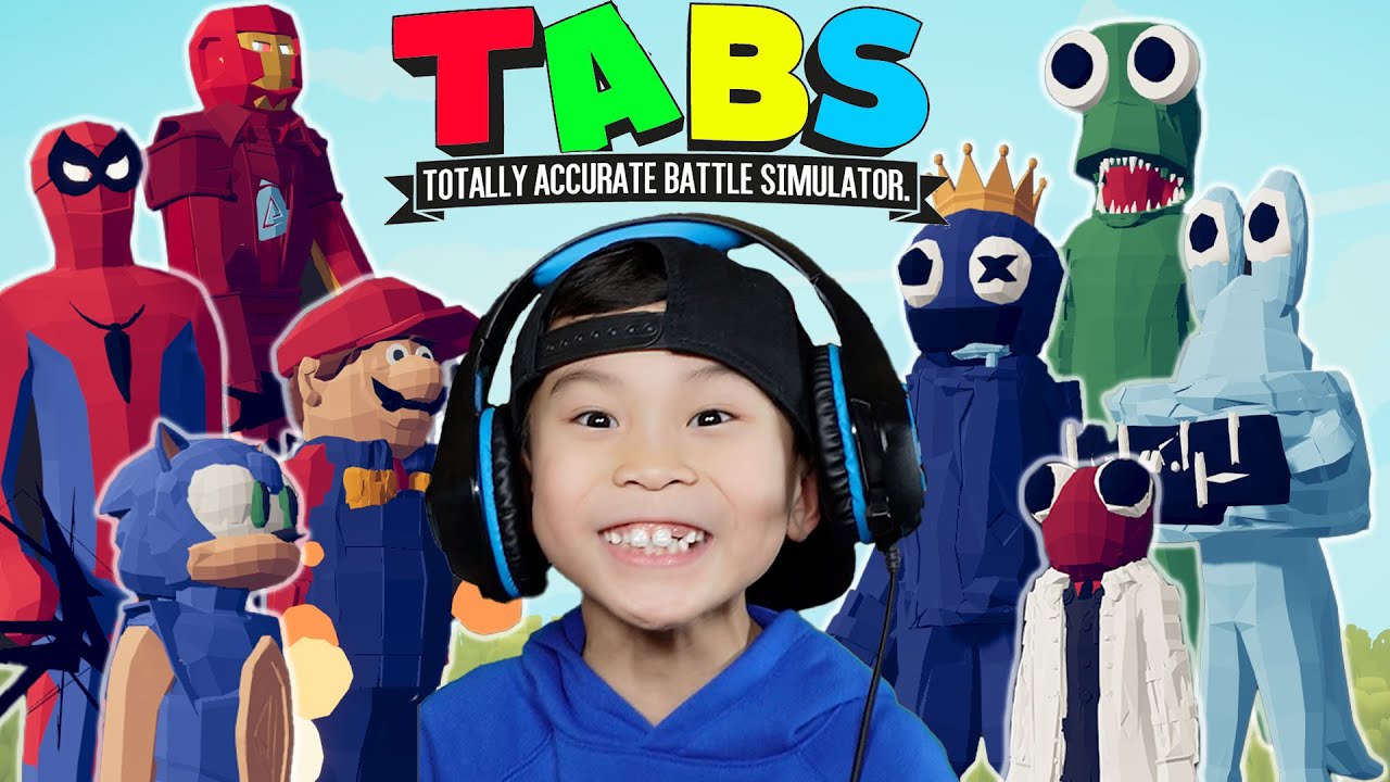 Rainbow Friends Chapter 2 Battle Mario, Sonic, Marvel and Pokemon in TABS