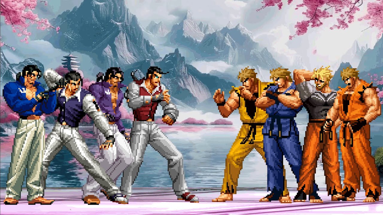 [KOF Mugen] Robert Garcia Team vs Ryo Sakazaki Team