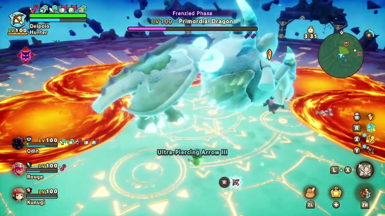 Fantasy Life i - First attempt against Primordial White Dragon
