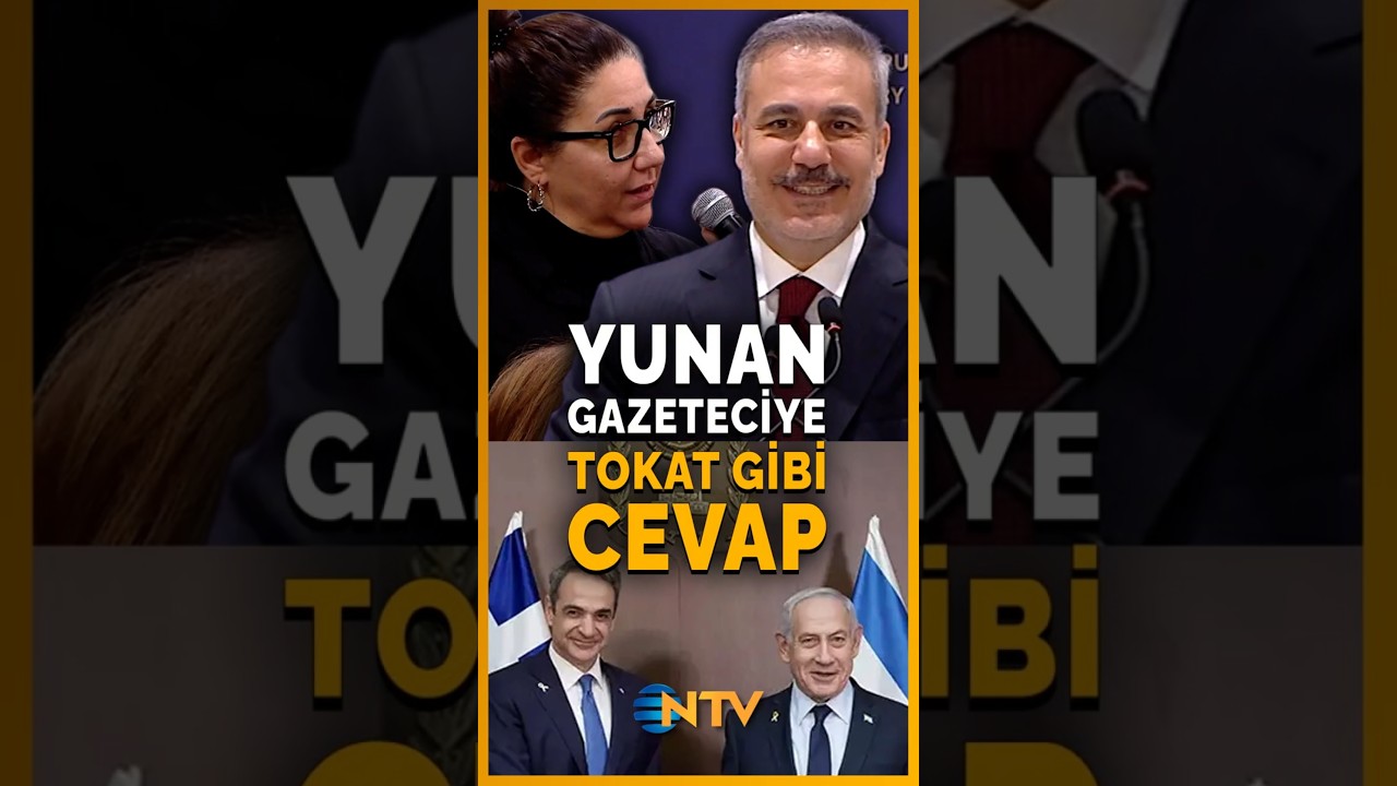 Yunan Gazeteci Sordu, Hakan Fidan İsrail Ger&ccedil;eğini Y&uuml;zlerine Vurdu!