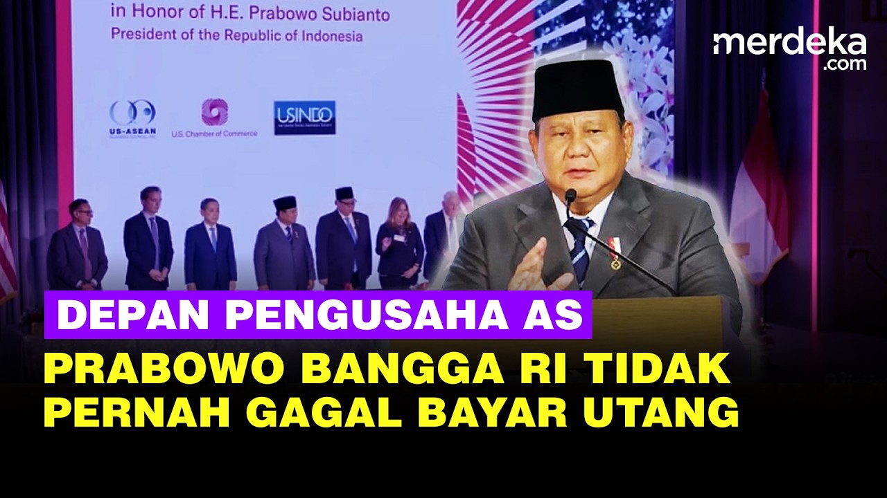 Merinding Prabowo Tegas Depan Pengusaha AS: Indonesia Tak Pernah Gagal Bayar Utang!
