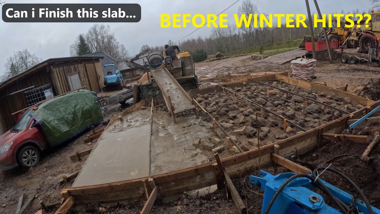 Pouring the Pad and Making a ramp - Work Shop Build EP2