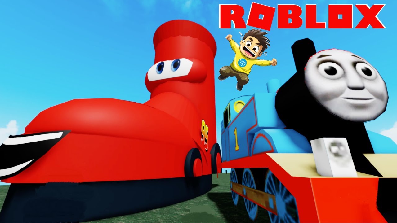 ROBLOX THOMAS & LIGHTNING MCQUEEN RACE CAR SHOE ! || Roblox Gameplay || Konas2002