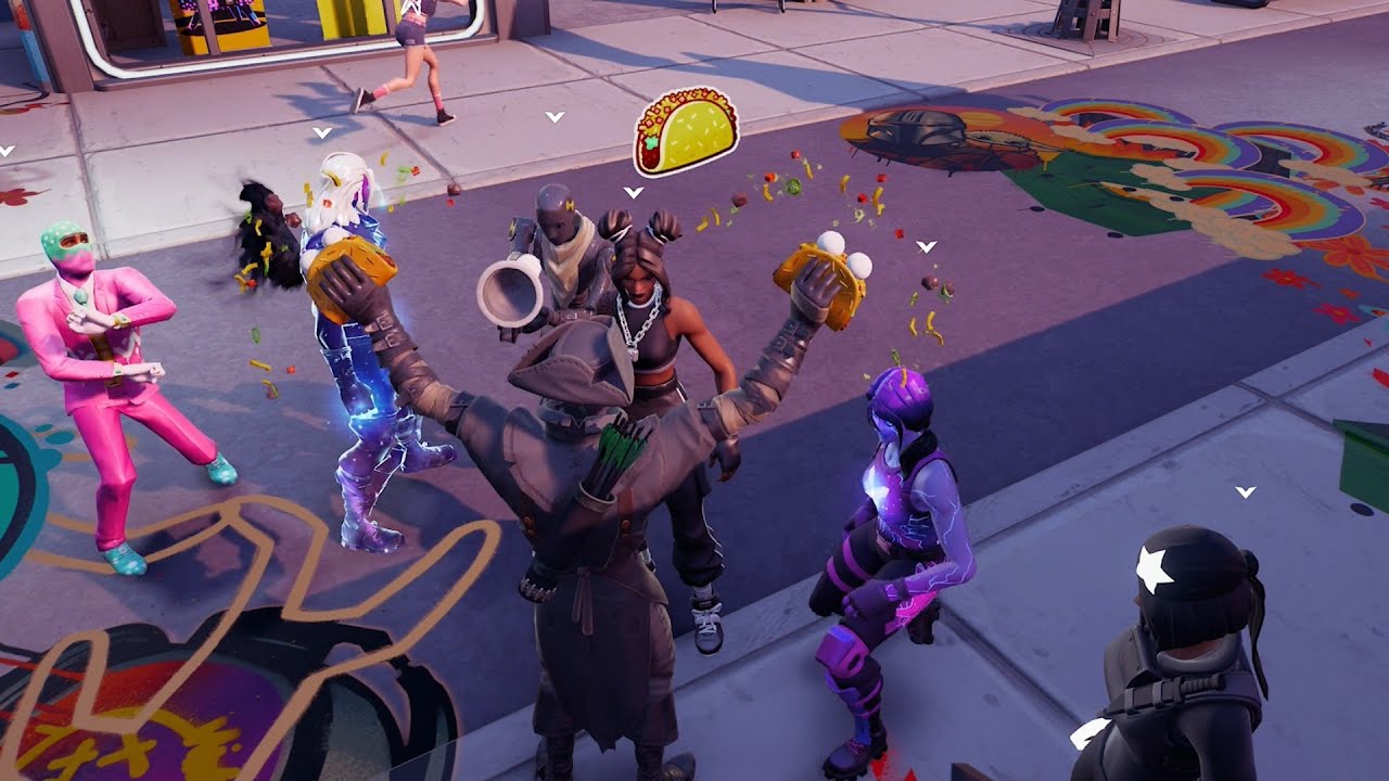 Reactions to my Rare Emotes in Party Royale #5