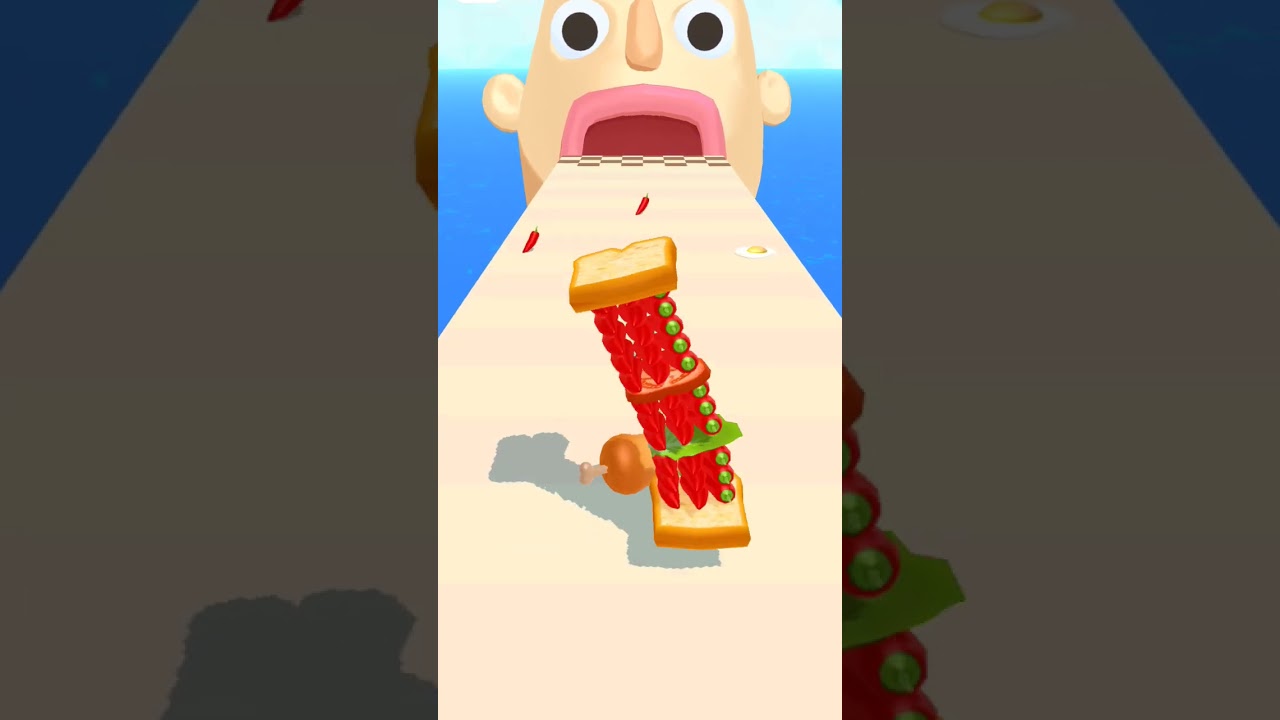 Sandwich🍔 runner game in hindi || itni sari lal mirch #funny #guesspionage #phrazle #guessinggame