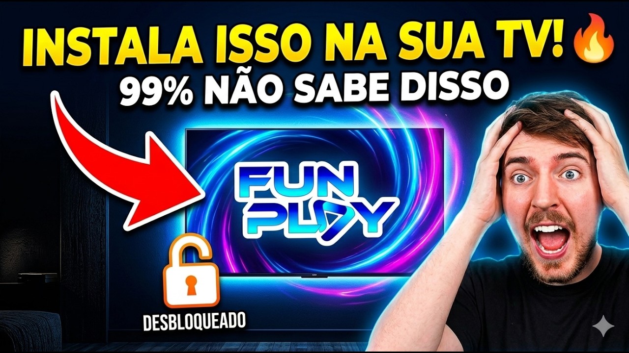 INSTALE ISSO NA SUA TV! Como Configurar o FUN PLAY e Liberar Teste Gr&aacute;tis