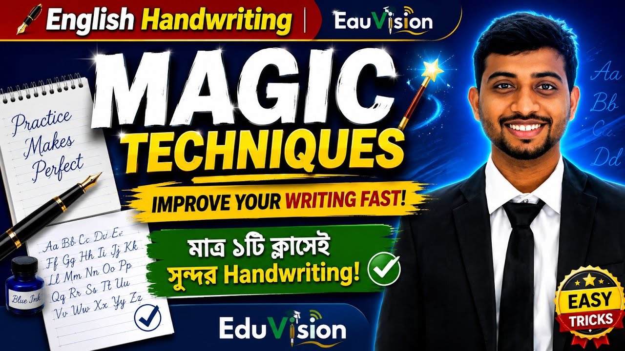 English Handwriting Magic Techniques | Improve Your Writing Fast | EduVision