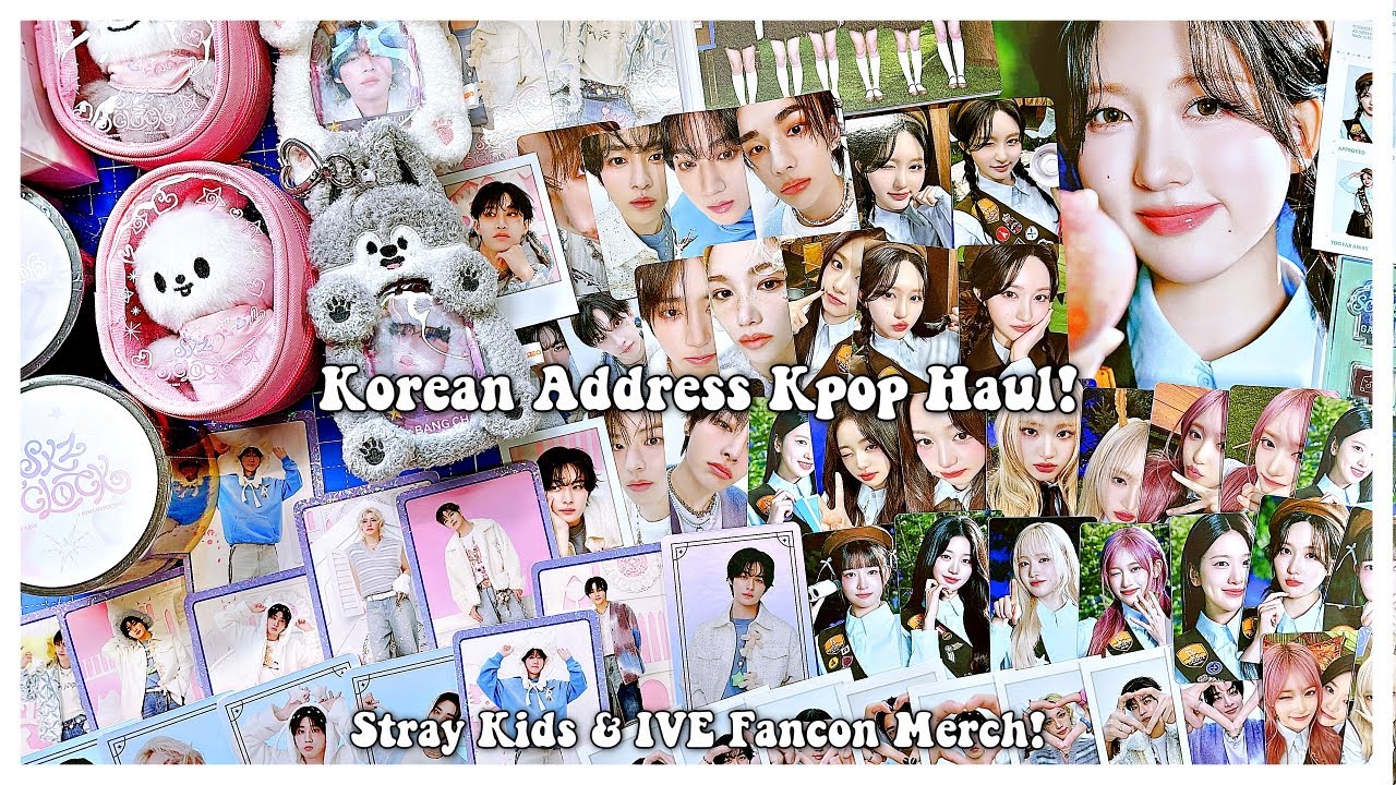 Korean Address Kpop Haul June 2025 ✰ Stray Kids & IVE Fancon Merch!