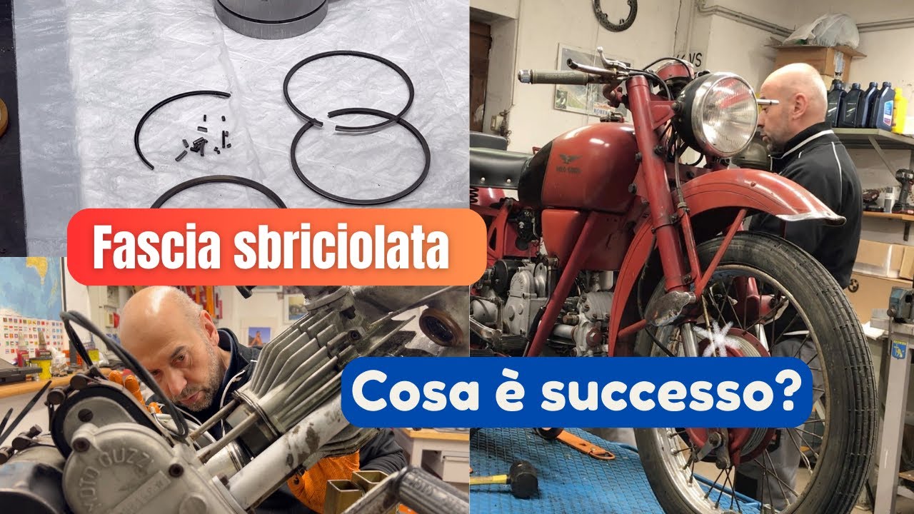 Fascia sbriciolata del motore Guzzi Airone 250