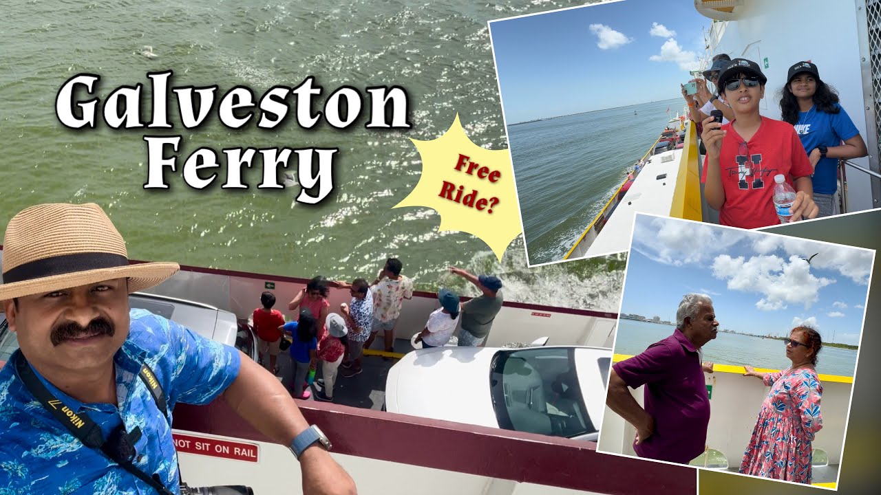 Galveston Ferry free ride | road trip from Plano to Galveston | Houston Texas