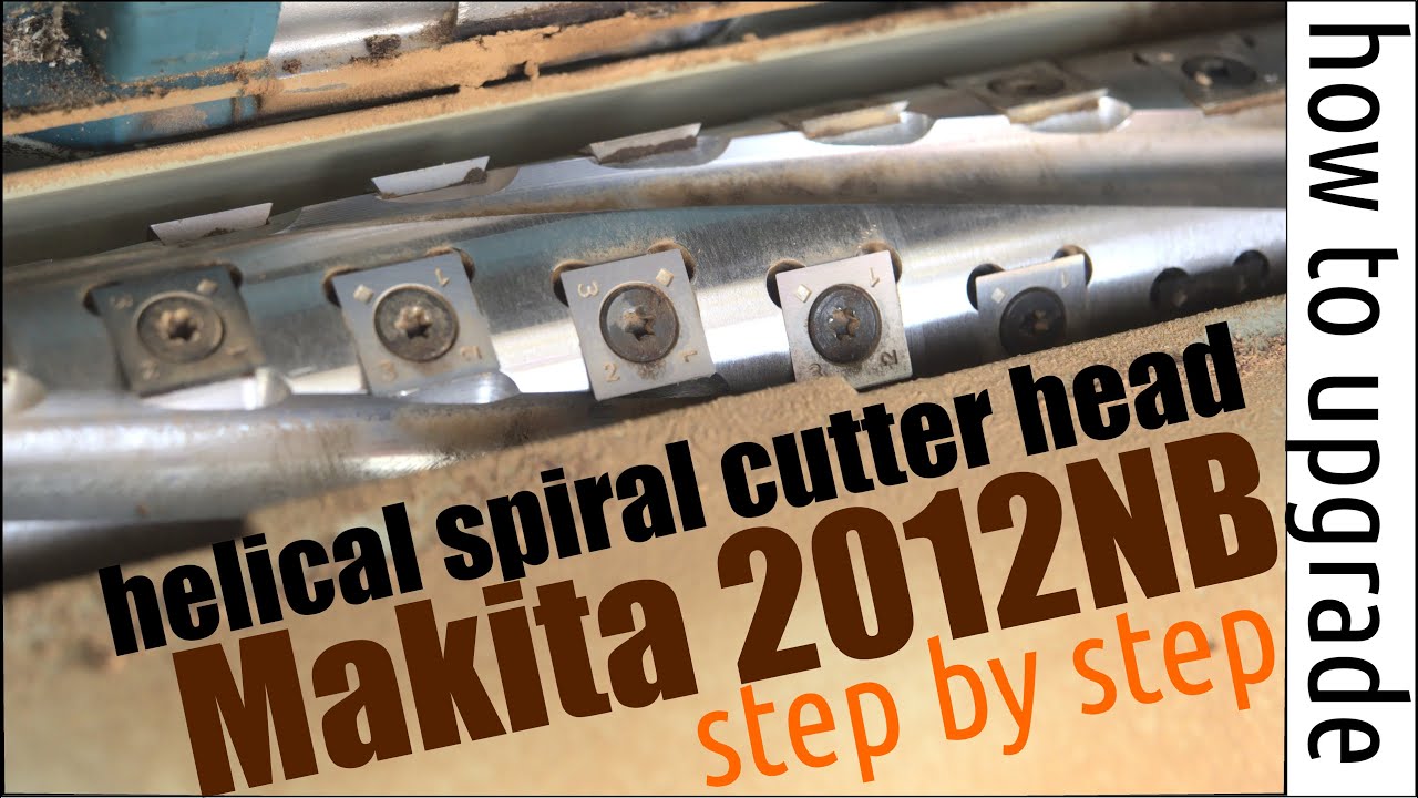 Как модернизировать фуговальный станок Makita 2012NB, установив на него спиральную фрезу + сравни...