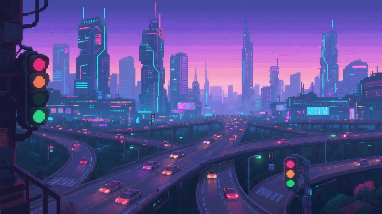 Gridlock Meditation - Chill 90s Synthwave