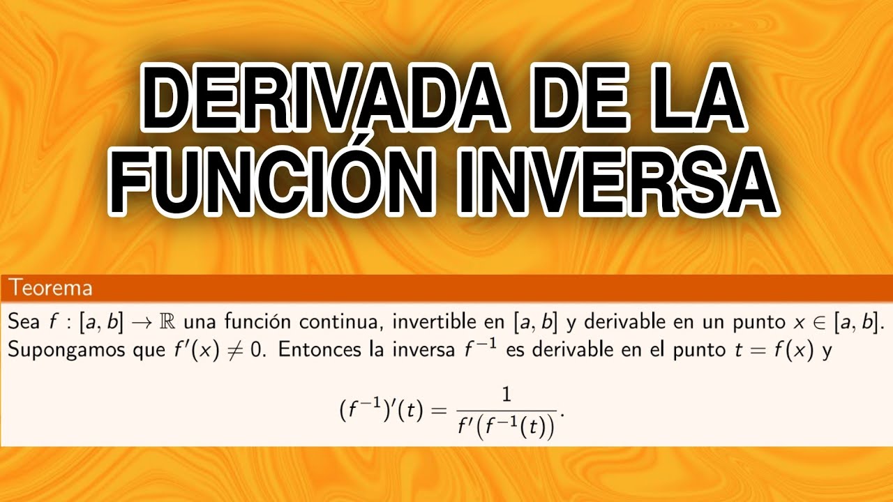 Teorema de la función INVERSA