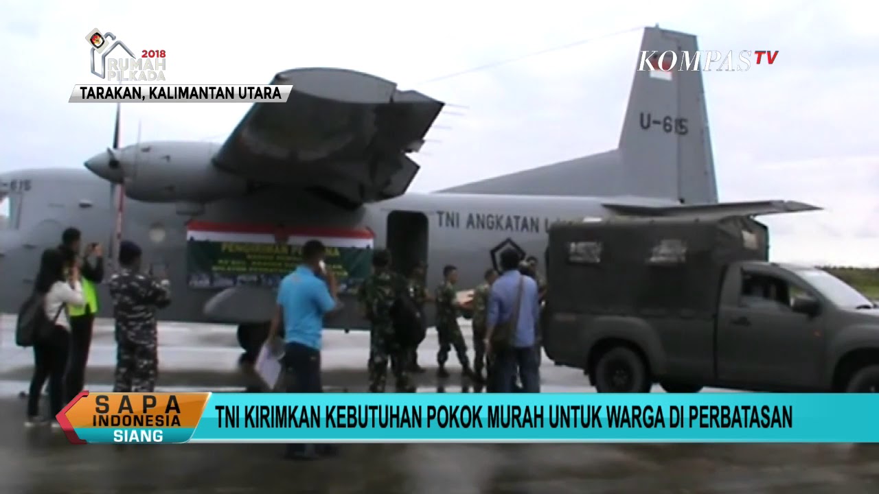 TNI Kirim Sembako untuk Warga Perbatasan
