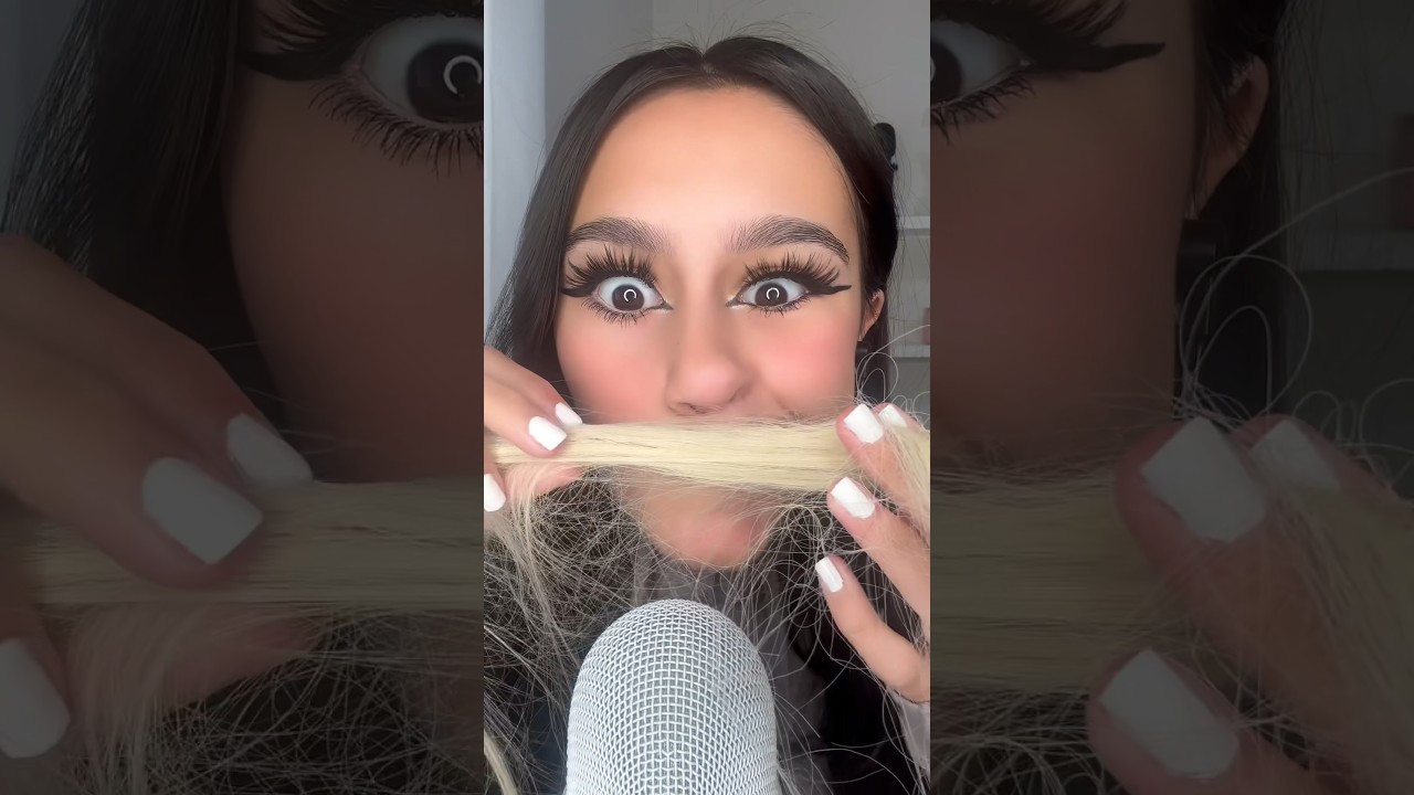 ASMR| Girl who&rsquo;s obsessed with u plays with ur hair.. #asmrsounds #asmr #asmrtriggers #shorts #viral