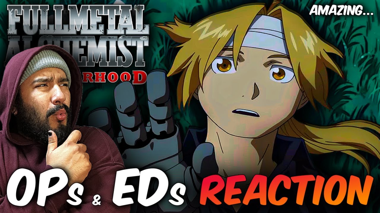 Naruto Fan watches EVERY Fullmetal Alchemist: Brotherhood OPENING and ENDING! | REACTION Op/Ed 1-5