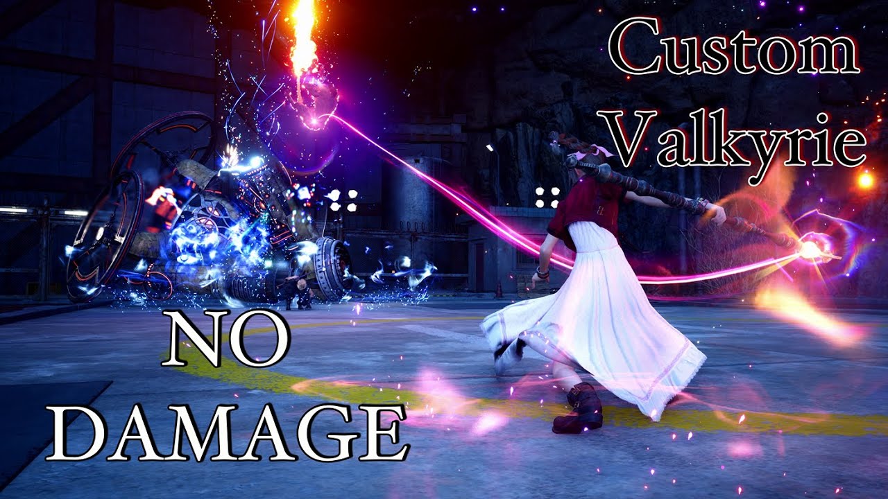 Final Fantasy VII Rebirth - Full Party Vs Custom Valkyrie | No Damage (Hard Mode) Gameplay [4K]