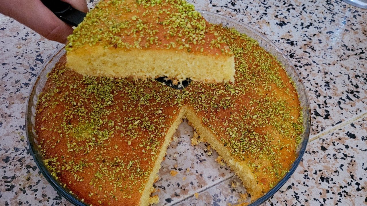 بسبوسة بالبرتقال كتجي مفشفشة وكدوب فلفم 🤩🤩🤩🤩