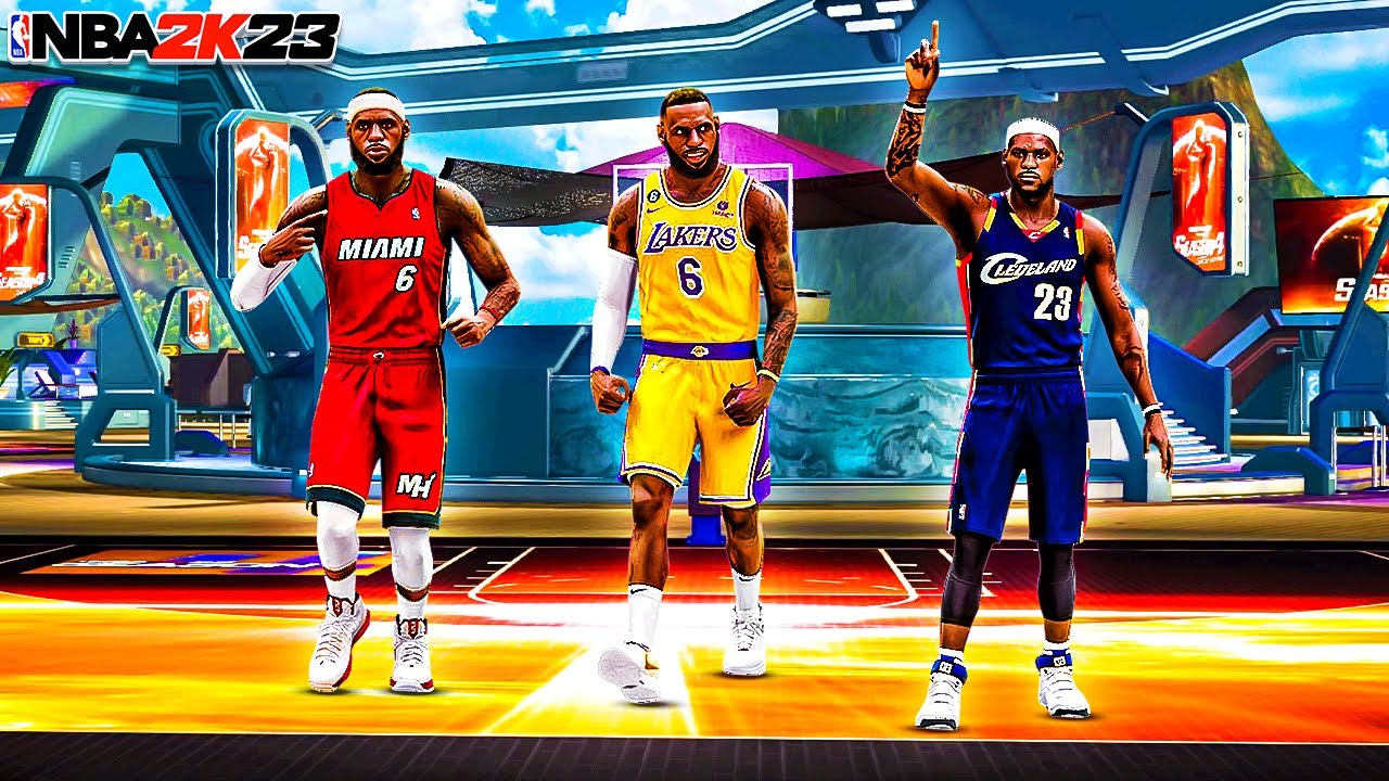 The 3 ERAS of LEBRON JAMES BUILDS TAKEOVER on NBA 2K23