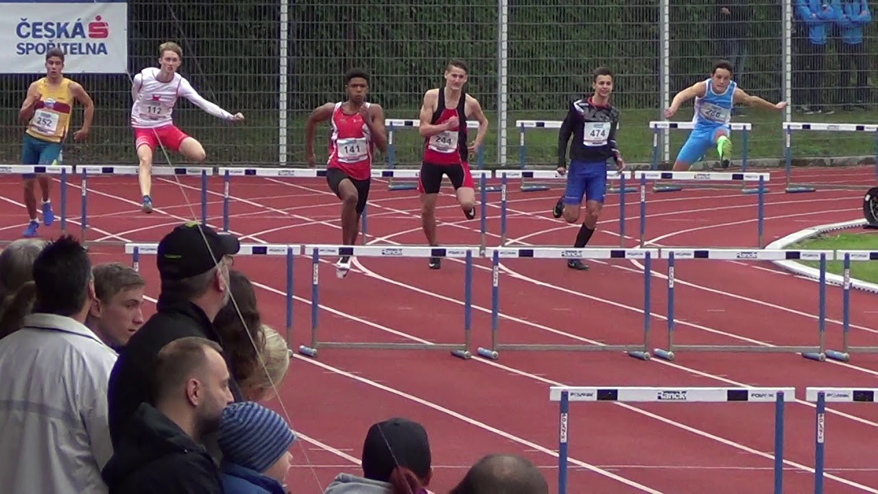 Finále 200m překážek - MČR žactva, Břeclav 24.9.2017