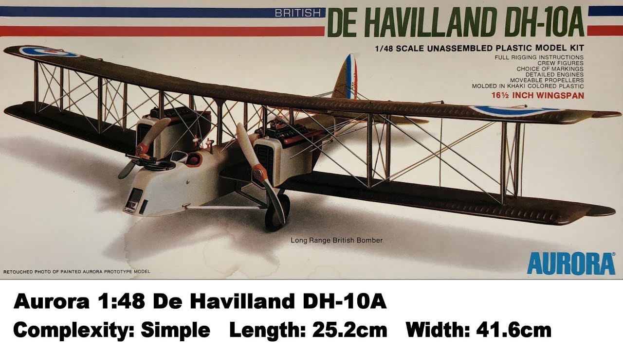 Aurora 1:48 De Havilland DH-10A Kit Review