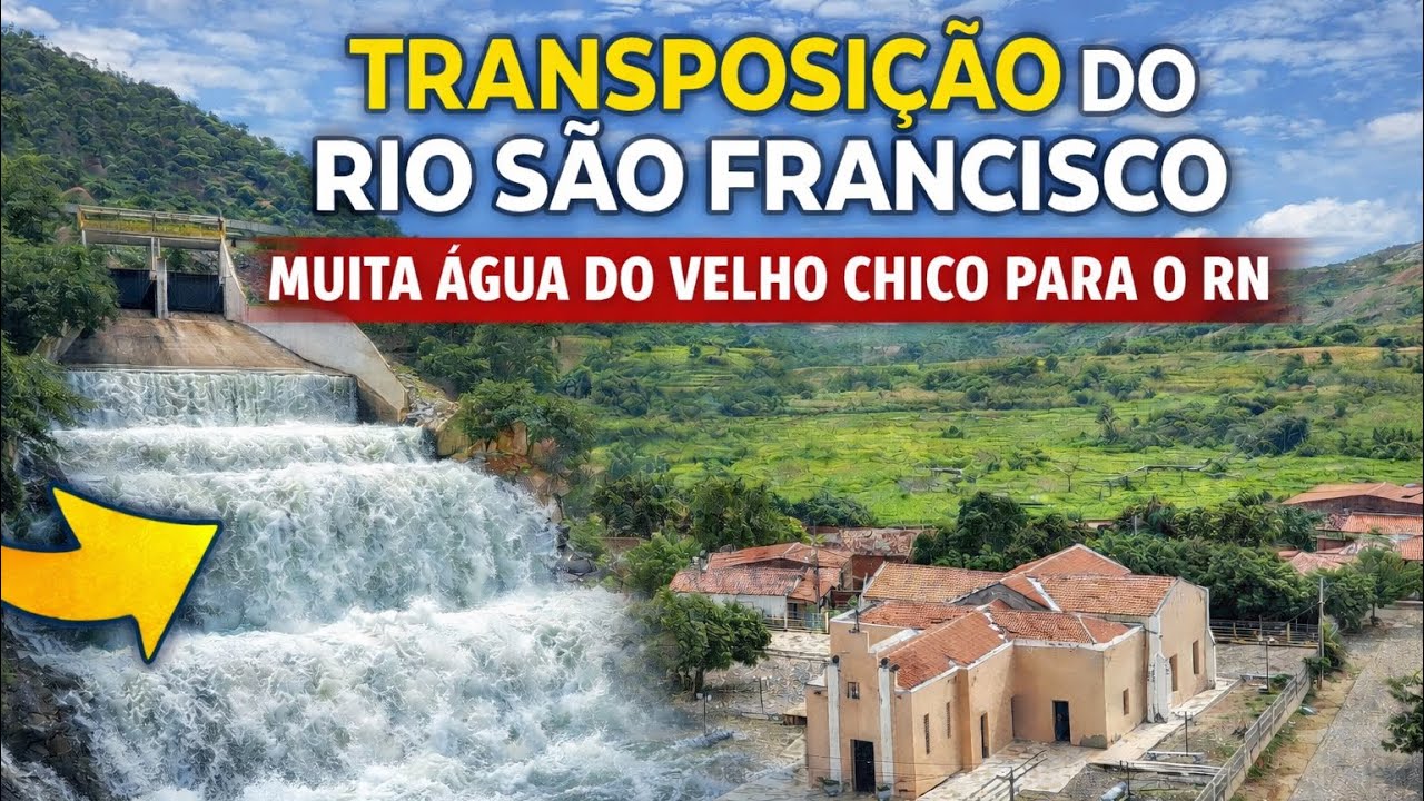 MUITA ÁGUA DA TRANSPOSIÇÃO PARA O RIO GRANDE DO NORTE, BOQUEIRÃO DE CAJAZEIRAS/PB. 