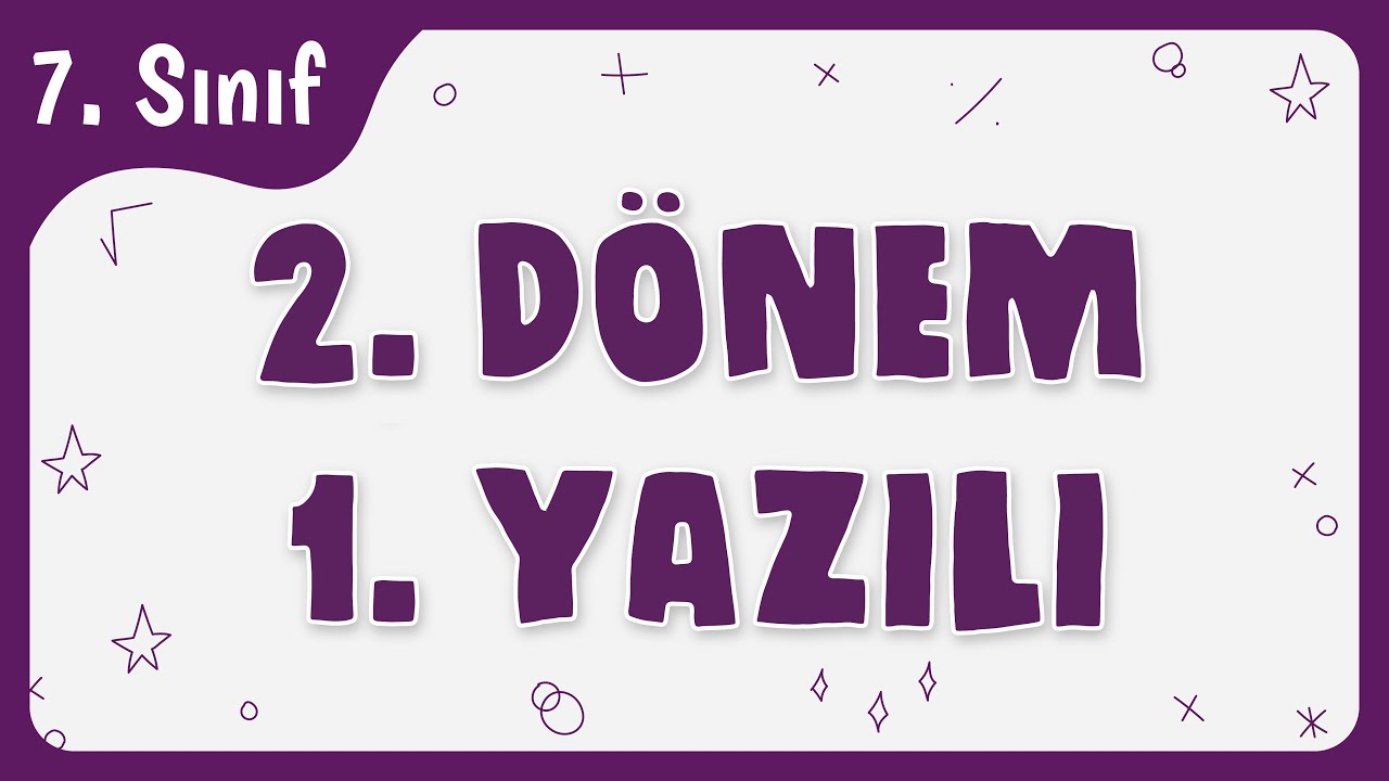 7.Sınıf Matematik 2.Dönem 1.Yazılı | 100 Aldıran Sınav Çalışması