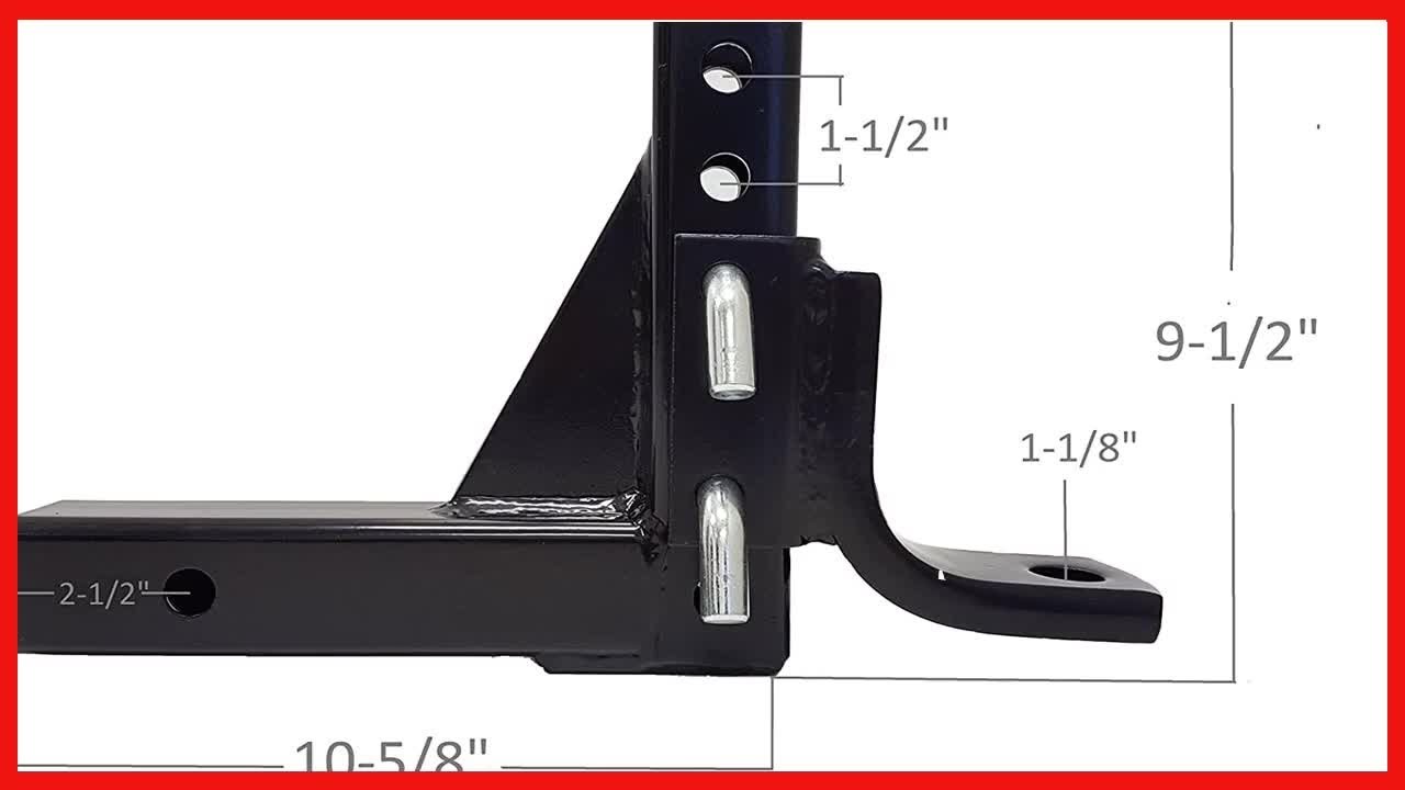 Great product -  MaxxHaul 70067 Trailer Hitch - 8-Position Adjustable Ball Mount Tow Hitch - 5000 lb