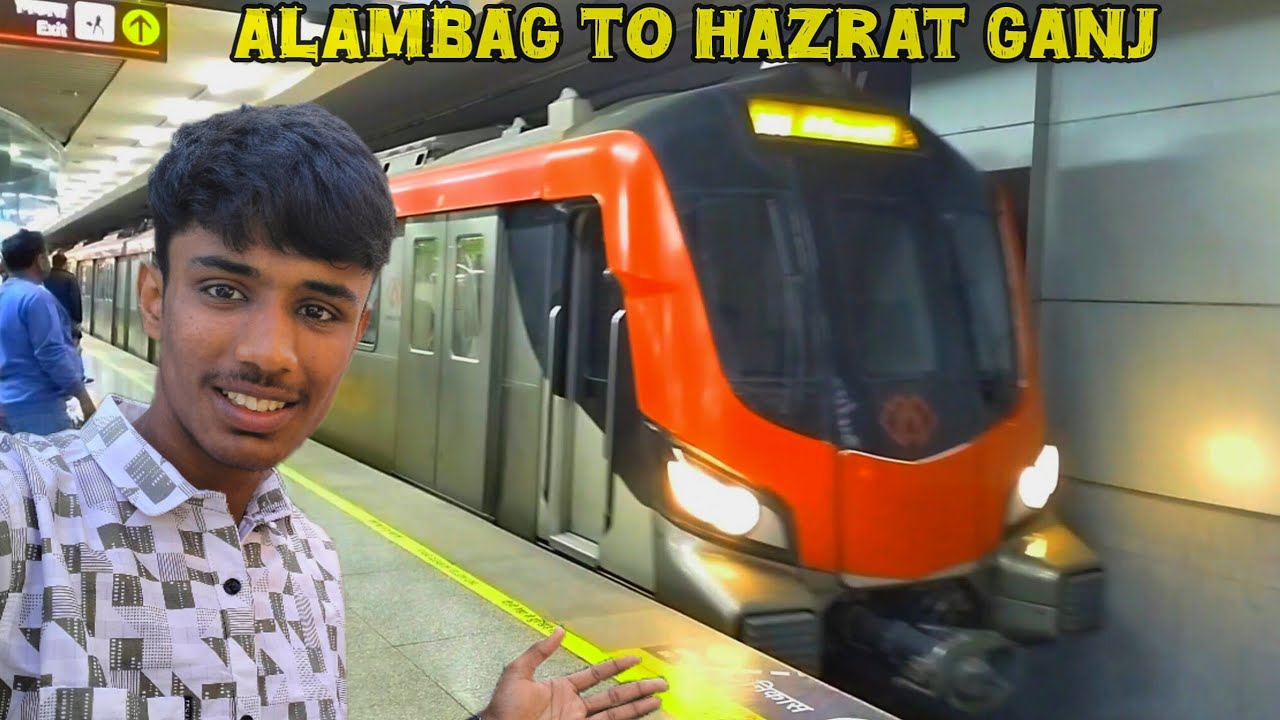 Lucknow metro 🚇 travel Alambag to hazrat Ganj 💓