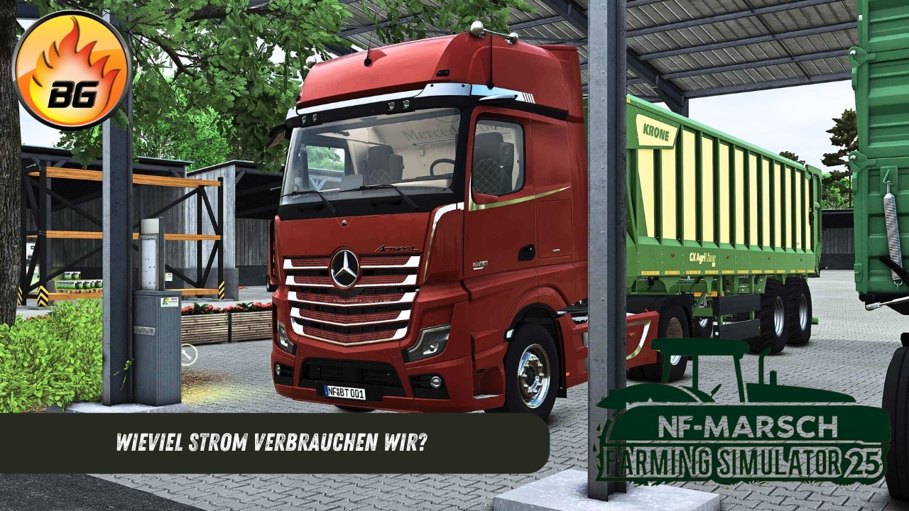 Wieviel STROM verbrauchen wir? | NF-Marsch #323 | Landwirtschafts-Simulator 25