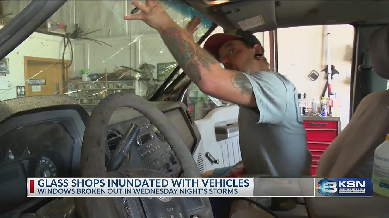 Hailstorm leaves Wichita cars damaged, repair shops overwhelmed