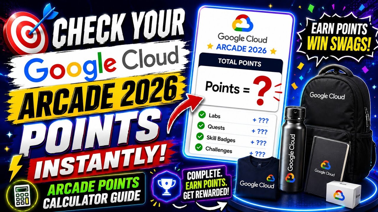 🎯 Check Your Google Cloud Arcade 2026 Points Instantly | Arcade Points Calculator Guide #arcade