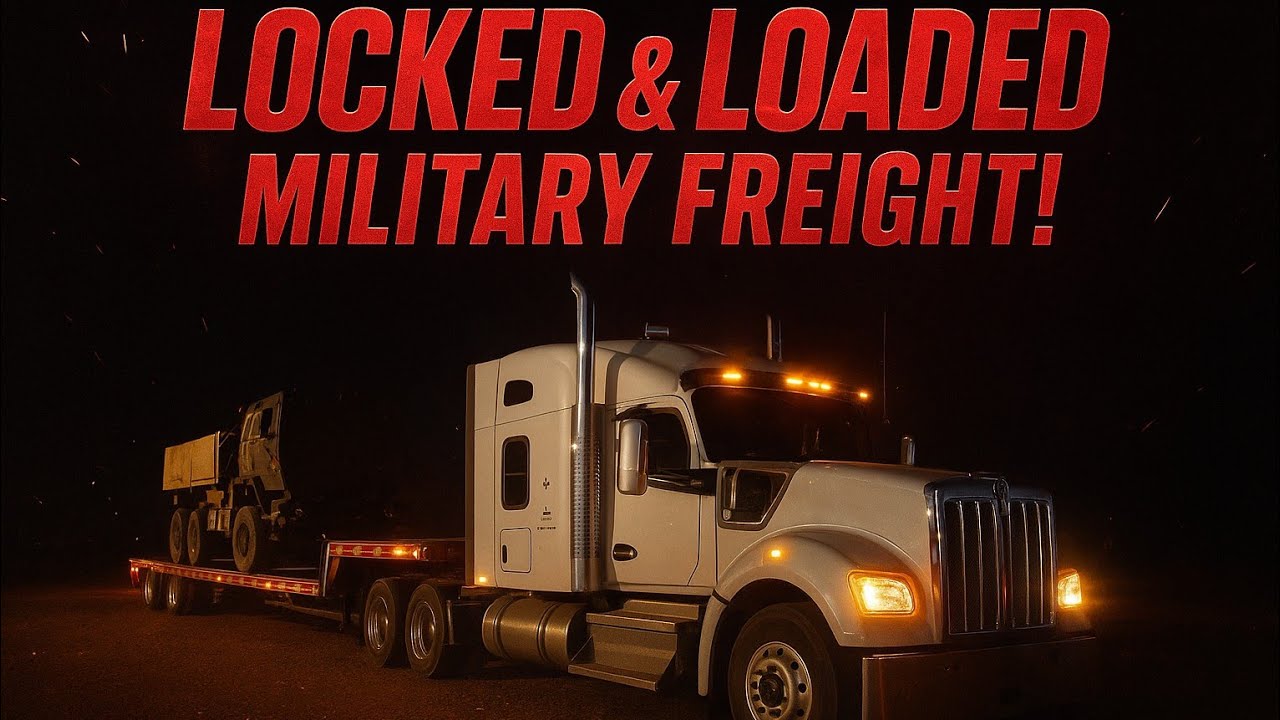 INSANE Military Freight Haul! Kenworth W990 + Wilson Step-Deck Taking on a Monster Load