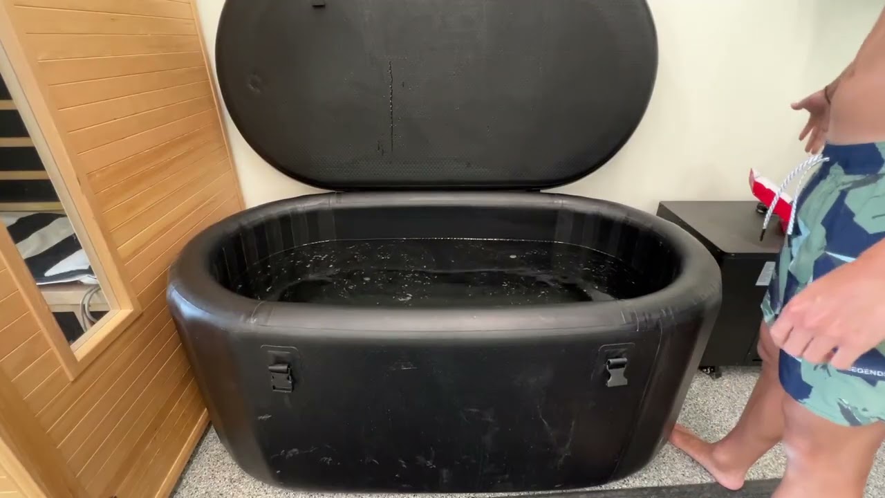 Ice Bath Tub for Athletes, Inflatable Cold Plunge Tub, Portable Cold Plunge for Outdoor & Indoor Rec