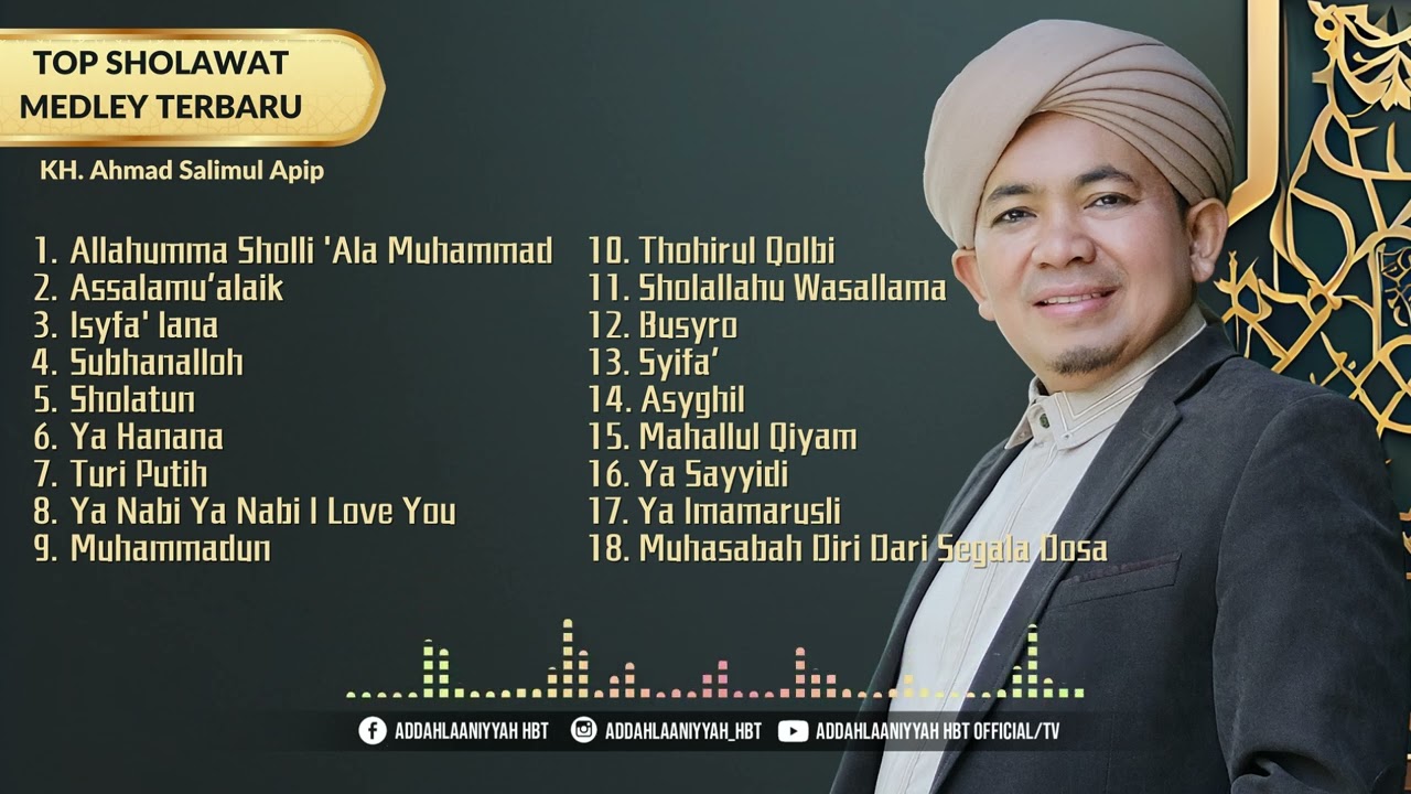 FULL ALBUM TOP SHOLAWAT MERDU MEDLEY TERBARU KH A SALIMUL APIP