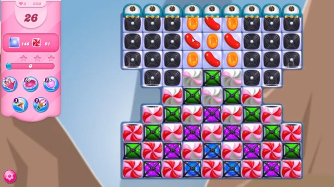 Candy Crush Saga LEVEL 250 NO BOOSTERS